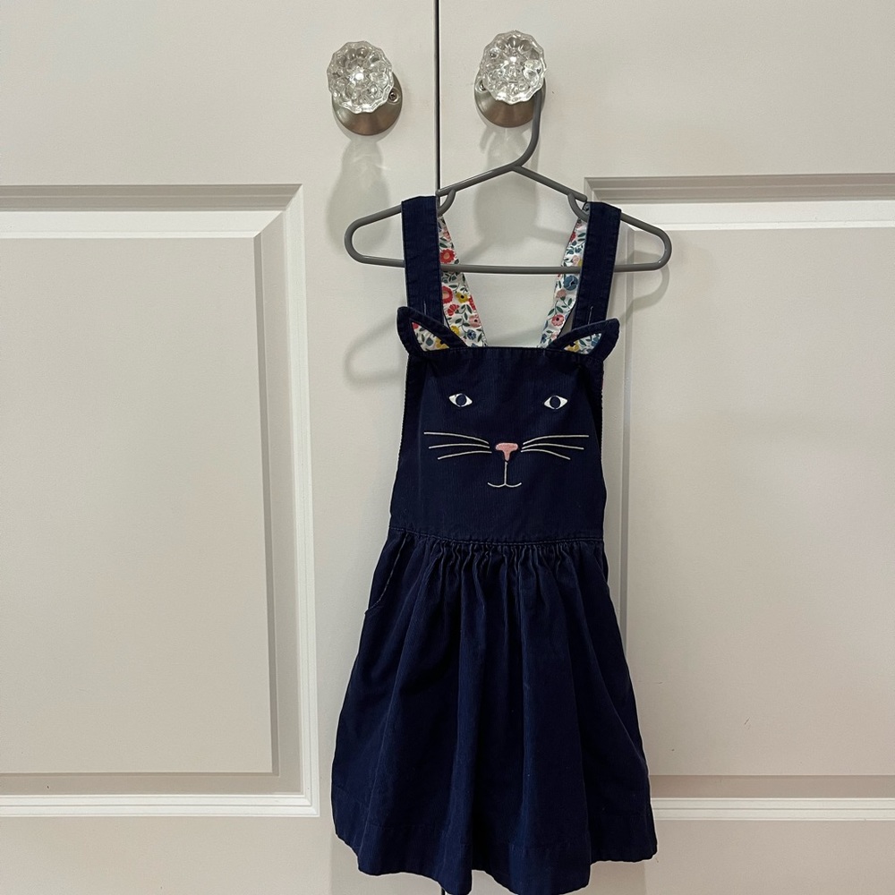 Mini Boden corduroy cat pinnie 4/5